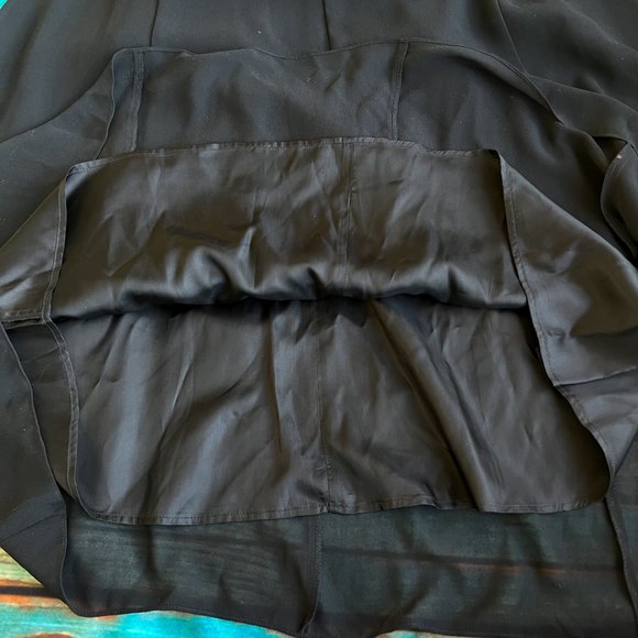 Ever Beauty Petite 6 Black Lace Beaded Gown - Picture 6 of 6